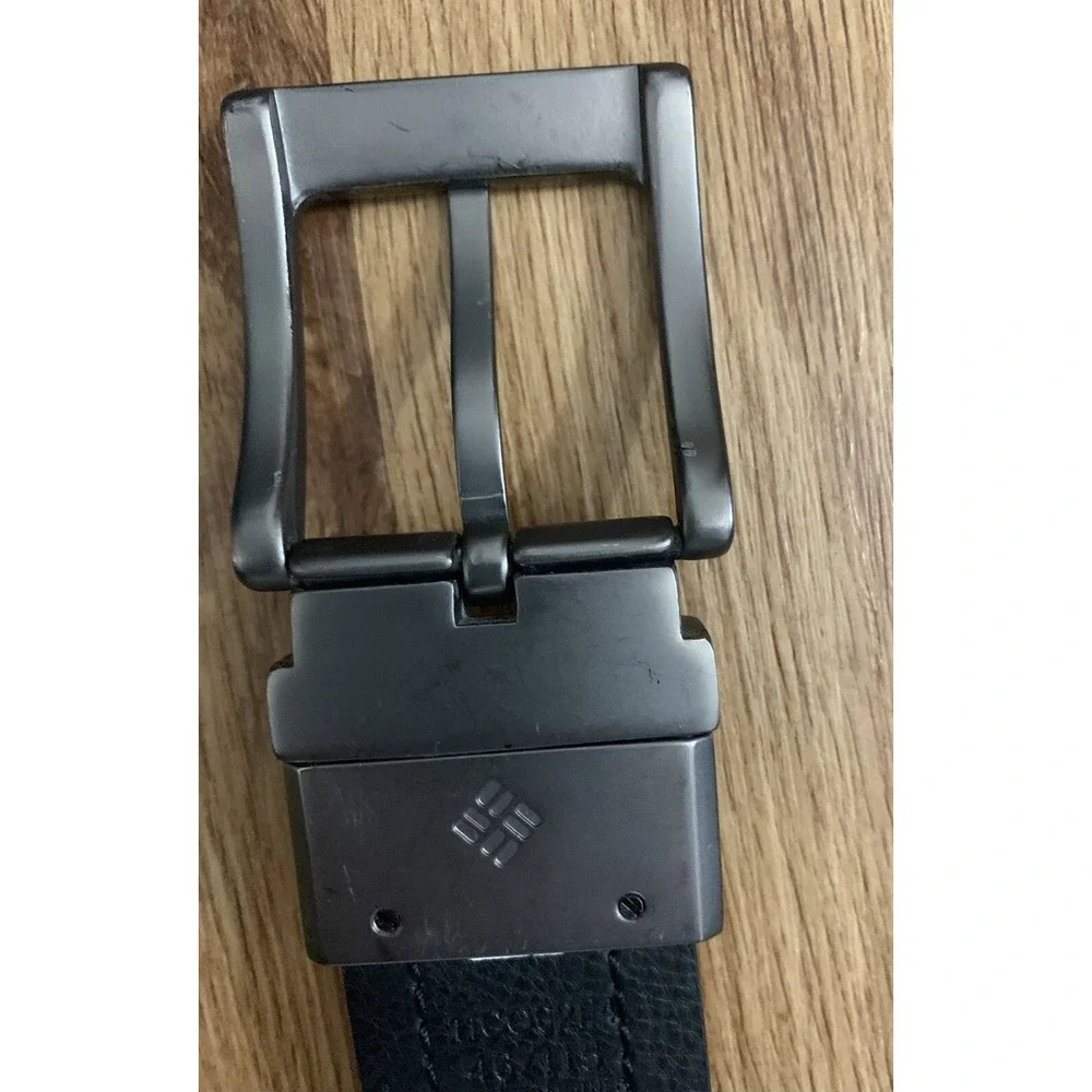 Columbia Belt Men's 46/115 Dark Brown or Black‎ Leather Reversible